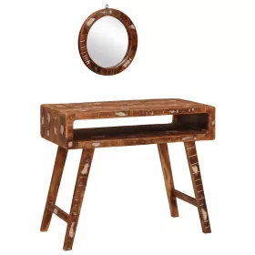   Öltözködőasztal Barna 90 x 76 x 45 cm Tömör újrahasznosított fa