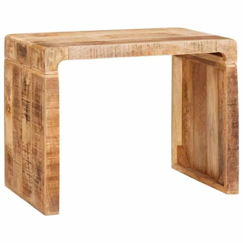 Végasztal Barna 60 x 35 x 45 cm tömör mangófa