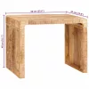 Végasztal Barna 60 x 35 x 45 cm tömör mangófa
