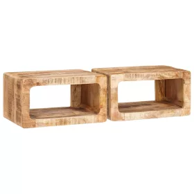 Éjjeliszekrények 45 x 30 x 24 cm tömör mangófa