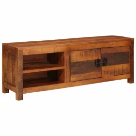 TV szekrény Barna 110 x 30 x 40 cm tömör mangófa