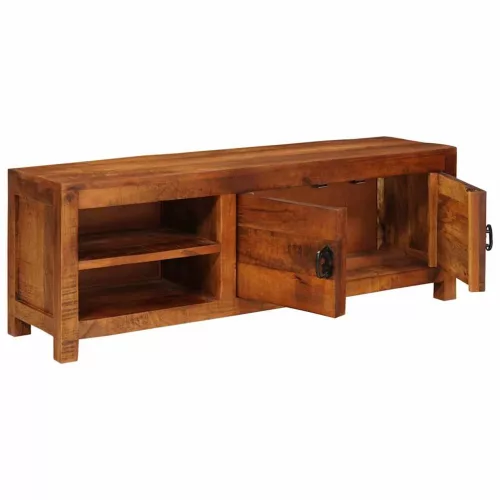 TV szekrény Barna 110 x 30 x 40 cm tömör mangófa