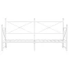 Daybed with Trundle without Mattress White 90x200 cm acél