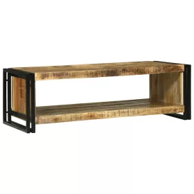   Dohányzóasztal Barna 120 x 50 x 38 cm Tömör nyers mangófa