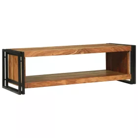 Dohányzóasztal Barna 120 x 50 x 38 cm tömör akácfa