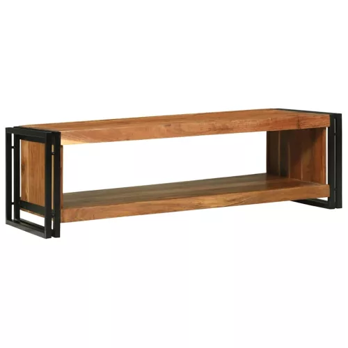 Dohányzóasztal Barna 120 x 50 x 38 cm tömör akácfa
