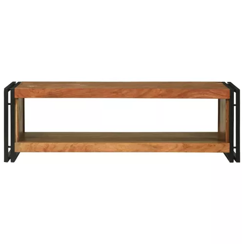 Dohányzóasztal Barna 120 x 50 x 38 cm tömör akácfa