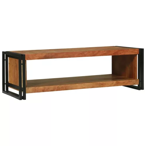 Dohányzóasztal Barna 120 x 50 x 38 cm tömör akácfa