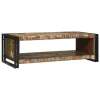 Dohányzóasztal Barna 120 x 50 x 38 cm tömör újrahasznosított fa