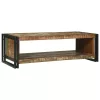 Dohányzóasztal Barna 120 x 50 x 38 cm tömör újrahasznosított fa