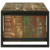 Dohányzóasztal Barna 120 x 50 x 38 cm tömör újrahasznosított fa