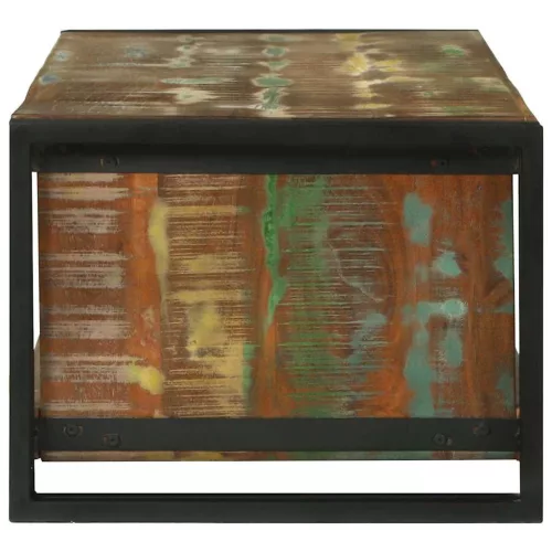 Dohányzóasztal Barna 120 x 50 x 38 cm tömör újrahasznosított fa
