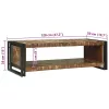 Dohányzóasztal Barna 120 x 50 x 38 cm tömör újrahasznosított fa