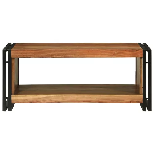 Dohányzóasztal Barna 90 x 50 x 38 cm tömör akácfa
