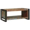Dohányzóasztal Barna 90 x 50 x 38 cm tömör újrahasznosított fa