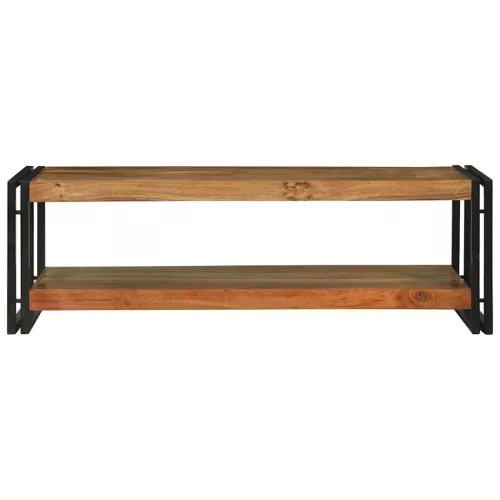 Dohányzóasztal Barna 120 x 50 x 38 cm tömör akácfa