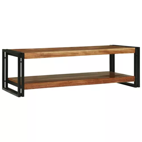 Dohányzóasztal Barna 120 x 50 x 38 cm tömör akácfa