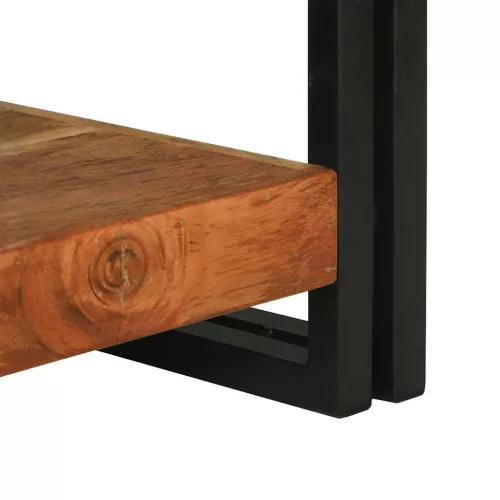 Dohányzóasztal Barna 120 x 50 x 38 cm tömör akácfa