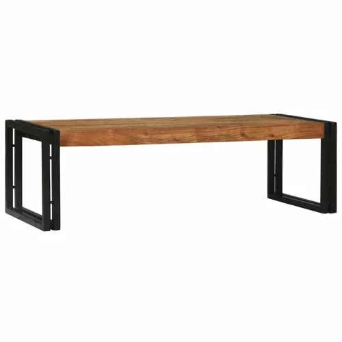 Dohányzóasztal 2 pcs Barna 48 x 40 x 40 cm tömör akácfa