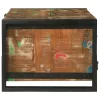Dohányzóasztal Barna 90 x 50 x 38 cm tömör újrahasznosított fa