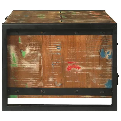 Dohányzóasztal Barna 90 x 50 x 38 cm tömör újrahasznosított fa