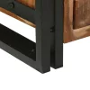 Dohányzóasztal Barna 90 x 50 x 38 cm tömör újrahasznosított fa