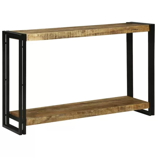 Konzolasztal Barna 120 x 33 x 75 cm Tömör nyers mangófa