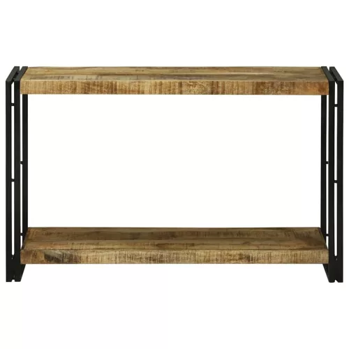 Konzolasztal Barna 120 x 33 x 75 cm Tömör nyers mangófa