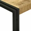 Konzolasztal Barna 120 x 33 x 75 cm Tömör nyers mangófa