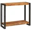 Konzolasztal Barna 90 x 33 x 75 cm Tömör nyers mangófa