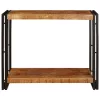 Konzolasztal Barna 90 x 33 x 75 cm Tömör nyers mangófa