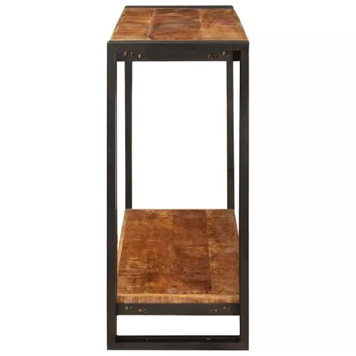 Konzolasztal Barna 90 x 33 x 75 cm Tömör nyers mangófa