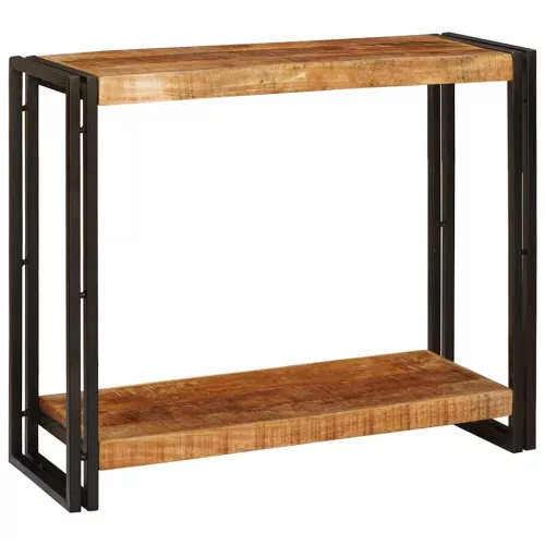 Konzolasztal Barna 90 x 33 x 75 cm Tömör nyers mangófa