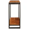 Konzolasztal polcokkal Barna 90 x 33 x 75 cm tömör akácfa