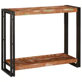   Konzolasztal Sokszínű 90 x 33 x 75 cm tömör újrahasznosított fa