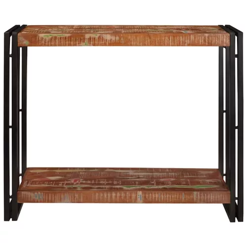 Konzolasztal Sokszínű 90 x 33 x 75 cm tömör újrahasznosított fa