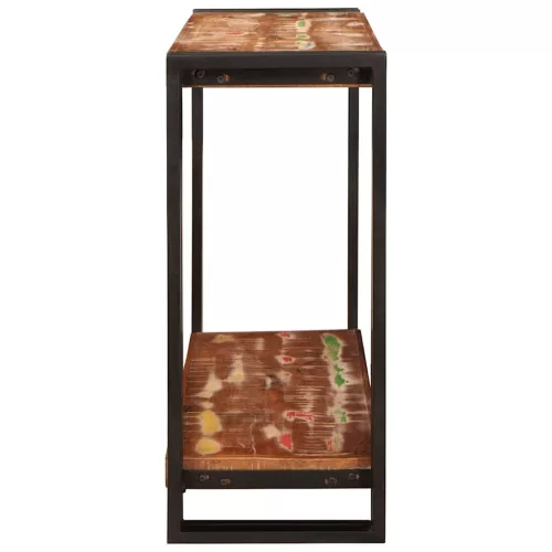 Konzolasztal Sokszínű 90 x 33 x 75 cm tömör újrahasznosított fa