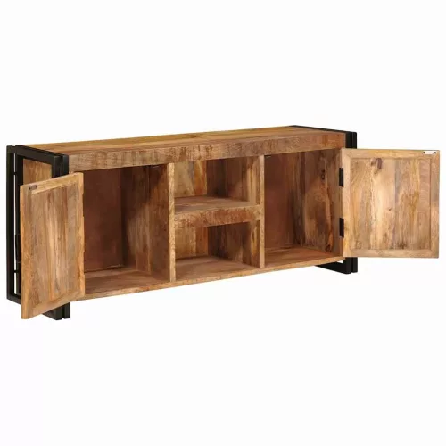 TV szekrény Barna 120 x 30 x 50 cm Tömör nyers mangófa