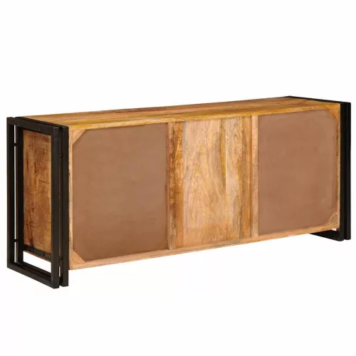 TV szekrény Barna 120 x 30 x 50 cm Tömör nyers mangófa