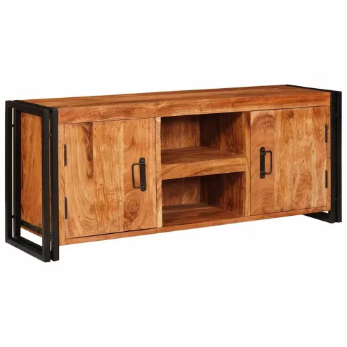 TV szekrény Barna 120 x 30 x 50 cm tömör akácfa