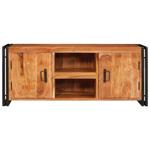 TV szekrény Barna 120 x 30 x 50 cm tömör akácfa