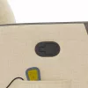 Krémszínű szövet dönthető masszázsfotel