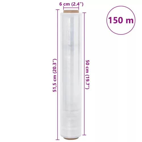 Stretch fólia 6 db átlátszó 17 μm 50 cm x 150 m