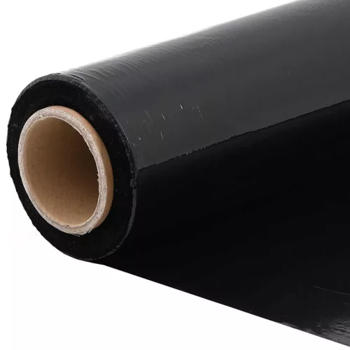 Stretch fólia 2 pcs fekete 17 μm 50 cm x 150 m