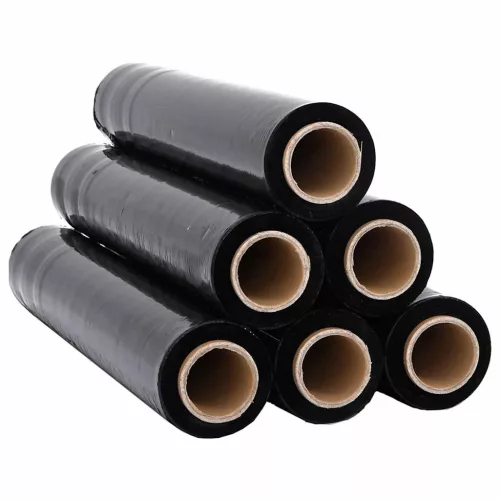 Stretch fólia 6 pcs fekete 30 μm 50 cm x 150 m