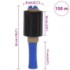 Stretch fólia 50 pcs fekete 23 μm 10 cm x 150 m
