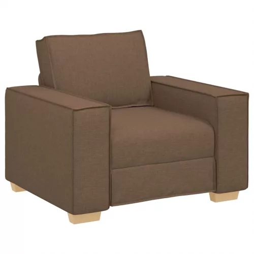 Barna szövet kanapéfotel 60 cm
