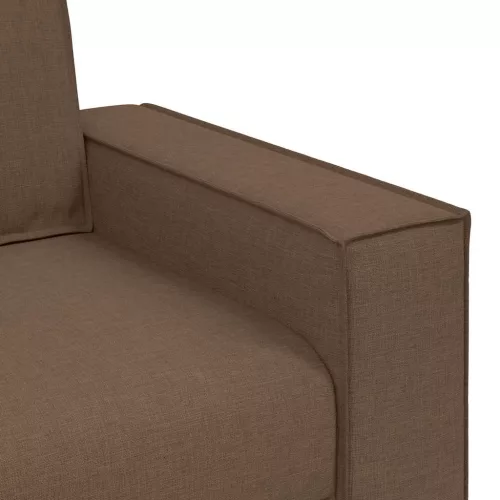 Barna szövet kanapéfotel 60 cm