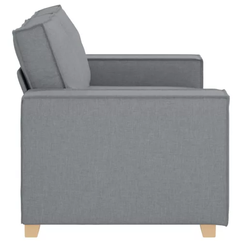 Kétszemélyes világosszürke szövetkanapé 120 cm