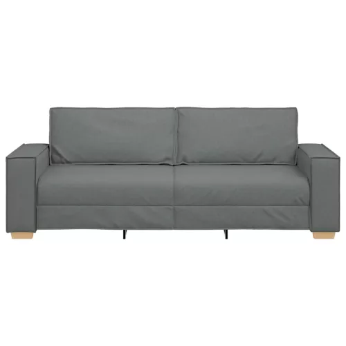 3 személyes sötétszürke szövetkanapé 180 cm